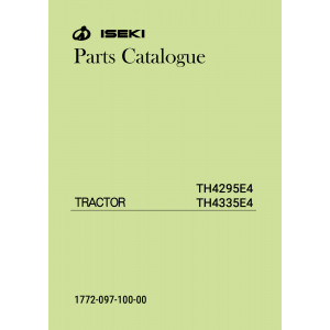 Iseki Traktor TH4295E4 & TH4335E4 Parts Catalogue