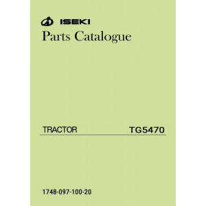 Iseki Traktor TG5470 Parts Catalogue