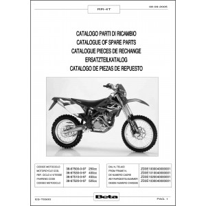 Beta RR-4T 250 400 500 525 Ersatzteilkatalog