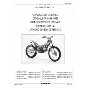 Beta Trial 125 200 250 270 Rev 3 2007 Ersatzteilkatalog
