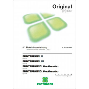 Pöttinger ERNTEPROFI 2 und 3 Modelle Betriebsanleitung