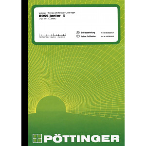 Pöttinger BOSS Junior 3 Ladewagen Betriebsanleitung