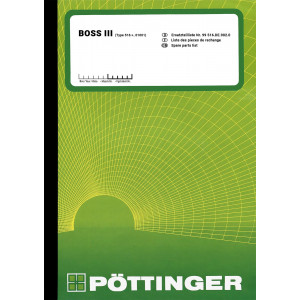 Pöttinger BOSS III Ersatzteilliste