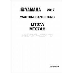 Yamaha MT-07 MY2017 Reparaturanleitung