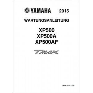 Yamaha TMAX XP500  XP500A XP500AF MY2015 Reparaturanleitung