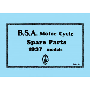 BSA Motor Cycle Spare Parts & Replacement Parts 1937