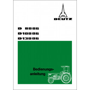 Deutz D8006 D10006 D13006 Betriebsanleitung
