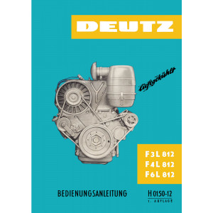 Deutz F3L812 F4L812 F6L812 Motor Betriebsanleitung