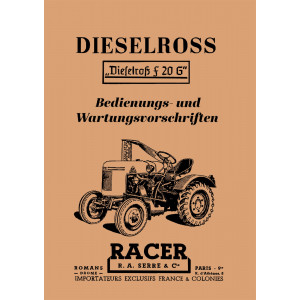 Fendt Dieselross F20G Betriebsanleitung