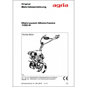 Agria 100-R Betriebsanleitung