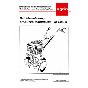 Agria 1000-5 Betriebsanleitung