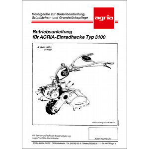 Agria 3100 Betriebsanleitung