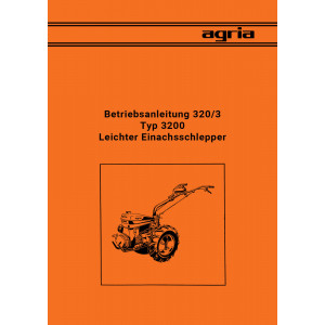 Agria 3200 Betriebsanleitung 320/3