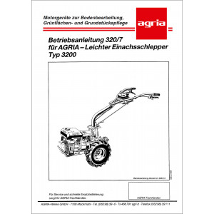 Agria 3200 Betriebsanleitung 320/7