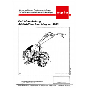 Agria 3200 Betriebsanleitung 998 138