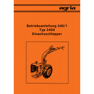 Agria 3400 Betriebsanleitung 340/1