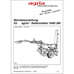 Agria 3400 SM Betriebsanleitung
