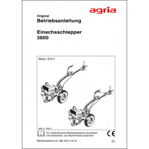 Agria 3600 Betriebsanleitung