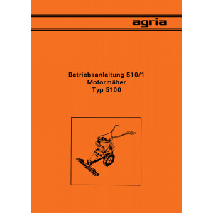 Agria 5100 Motormäher Betriebsanleitung