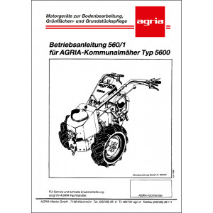 Agria 5600 Betriebsanleitung