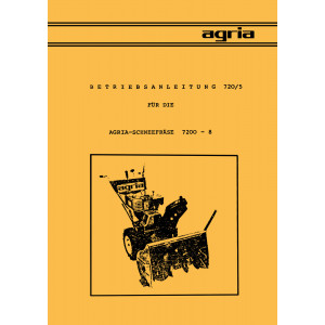 Agria 7200-8 Betriebsanleitung
