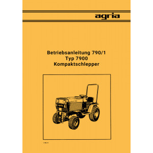 Agria 7900 Betriebsanleitung