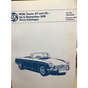 MGB, Tourer, GT and V8- Up To September 1976 Parts Catalogue