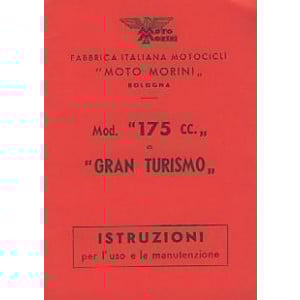 Moto Morini 175cc und Gran Turismo, Istruzioni