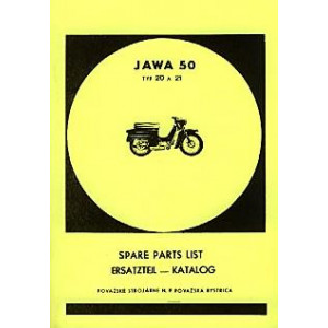 Jawa Typ 20/21, (50 ccm), Ersatzteilkatalog