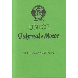 Junior Fahrrad-Einbaumotor Typ 22 in Fahrrad 300 M, 301 M, Roller Mod.54 Betriebsanleitung und Ersatzteilliste