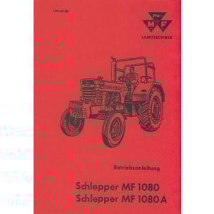 Massey-Ferguson MF1080 und MF1080A Betriebsanleitung