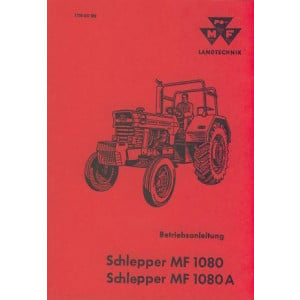 Massey-Ferguson MF 1080 und MF 1080 A Betriebsanleitung