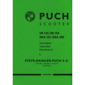 Puch 125/150 SR/SRA Scooter owners manual
