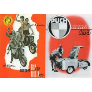 Puch 125 RL / RLA und Laro 125, Prospekt-Reprint