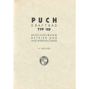 Puch 125 Wehrmacht Betriebsanleitung
