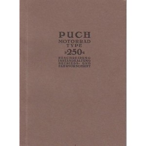 Puch 250 Betriebsanleitung (1929)