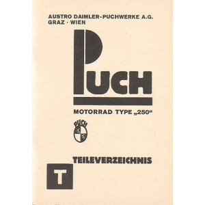 Puch Motorrad, Type 250, Ersatzteilkatalog