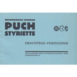 Puch Motorfahrrad Styriette, Ersatzteilkatalog