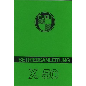 Puch X 50, 2-Gang handgeschaltet Betriebsanleitung