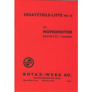 Rotax (Lizenz Sachs) 50 G3L Motor, Ersatzteilkatalog