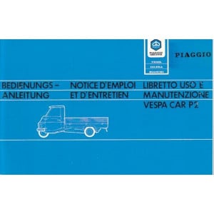Piaggio Vespa Car P2 Betriebsanleitung