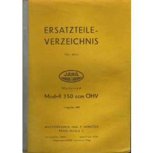 Jawa 350OHV Ersatzteilkatalog