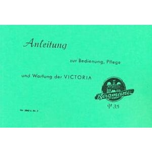 Victoria Bergmeister V35 Betriebsanleitung