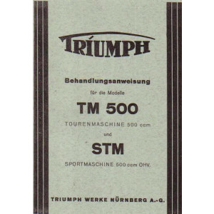 Triumph TM500 und STM500 Betriebsanleitung