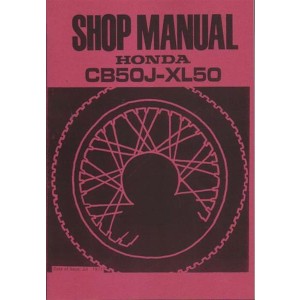 Honda CB50J XL50 Shop Manual