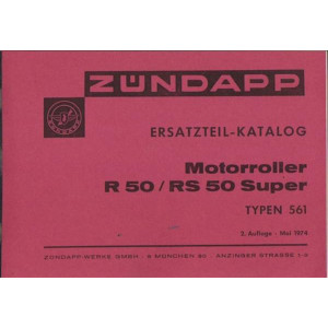 Zündapp R50 und RS50 Super Ersatzteilkatalog
