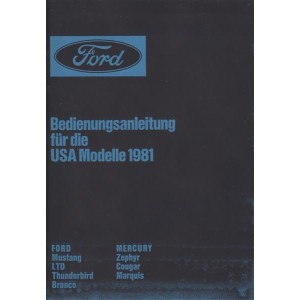 Ford USA Modelle 1981 Betriebsanleitung