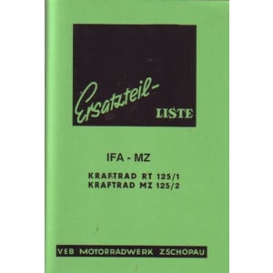 IFA - MZ RT125/1, MZ125/2 Ersatzteilkatalog