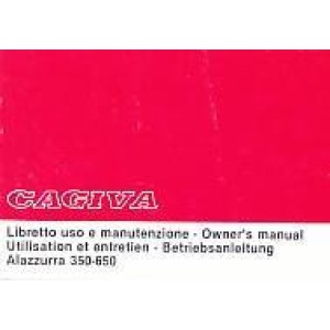Cagiva Alazzurra 350-650 Betriebsanleitung