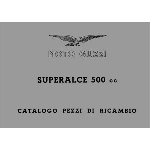 Moto Guzzi Superalce 500 cc, Catalogo pezzi di ricambio